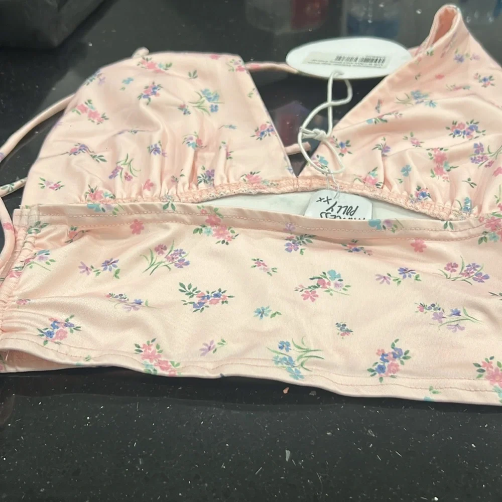 Princess Polly pink Penelope Halter Crop Top - Picture 4 of 5